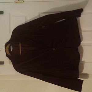 Velvet Burgandy Blazer
